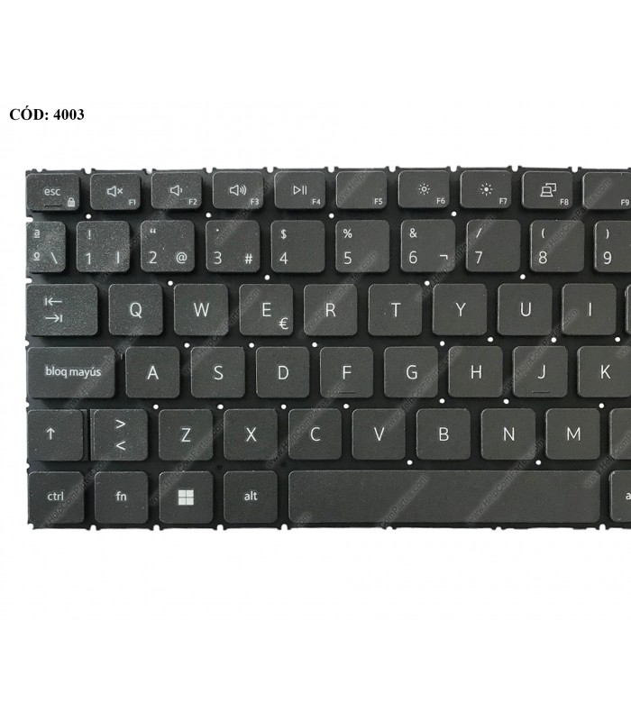 TECLADO DELL INSP. 15 3510 3511 3515 3520 3521 3525 5515 5510 7510 LATITUDE 3520 SERIES BK NO-BL SP ORIG.