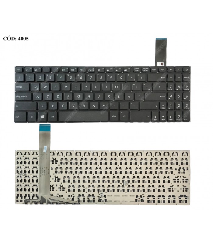 TECLADO ASUS X570 K570U K570UD K570Z K570ZD X570U X570UD X570Z X570ZD SERIES BK PWR-KEY NO-BL LA ORIG.