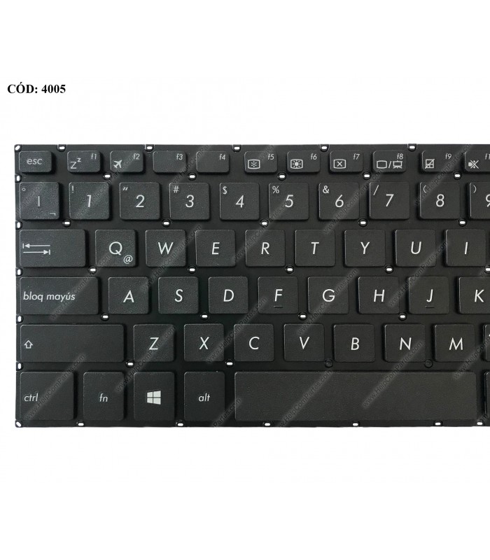 TECLADO ASUS X570 K570U K570UD K570Z K570ZD X570U X570UD X570Z X570ZD SERIES BK PWR-KEY NO-BL LA ORIG.