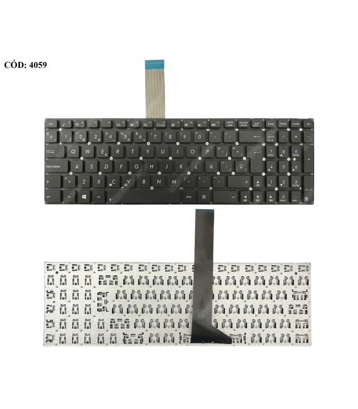 TECLADO ASUS X550 X550C X550CA X550VC R510VC R510WA K550JF K550M K550V F550Z P550C A56 FLEX-18CM BK SP OEM