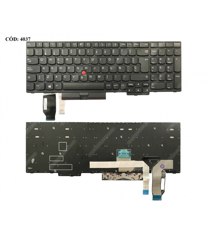 TECLADO LENOVO THINKPAD T15 Gen1 Gen2 P15s Gen1 Gen2 T15g Gen 2/ E580 E585 E590 L580 L590 T590 BK POINT BK SP ORIG