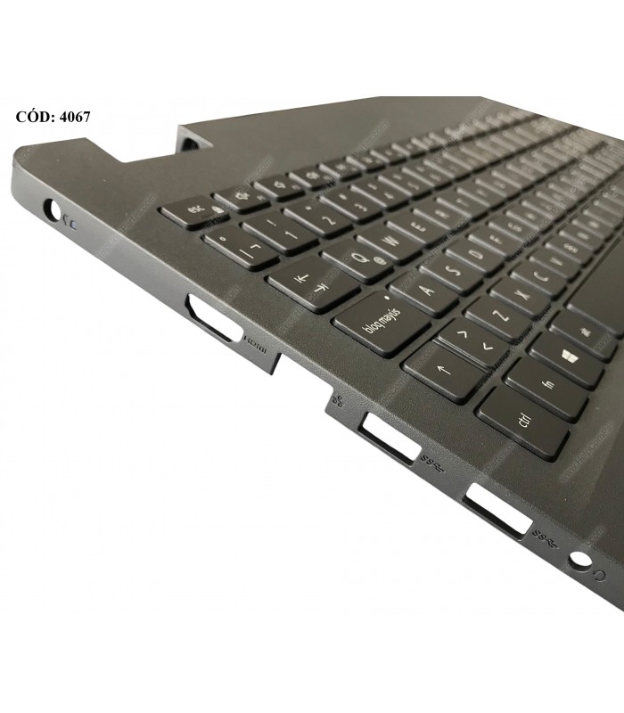 DELL ASSY W/KB W/PLMRST /15 3000 3500 3501 3502 3505 15.6" VOSTRO 15 3500 3501 SERIES 00YPX4 033HPP N-USB-C BK BL LA ORIG.