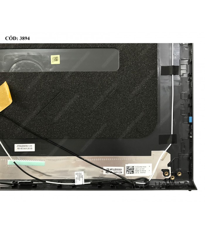 LCD COVER DELL INSP. 15 3510 3511 3515 3520 3521 3525 3530 3535 VOSTRO 3510 3520 3525 SERIES +ANT WIFI 15.6" BK 00WPN8 ORIG.