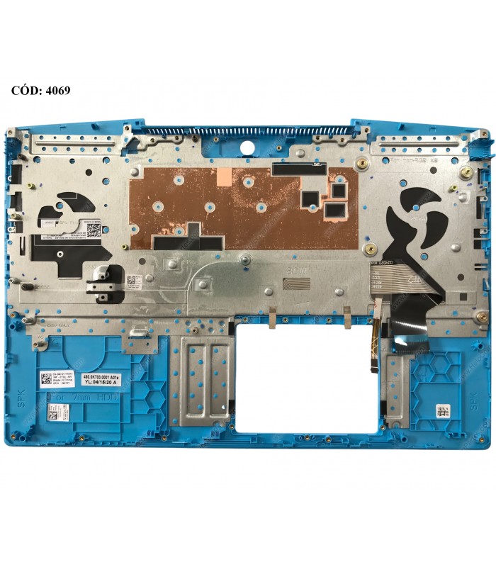 DELL ASSY W/KB W/PLMRST /GAMING G3 15 3500 3590 G5 15 5500 5505 SERIES /80W -FP- 4-Cell/ 0RWCGW BK BL-BLUE LA ORIG.