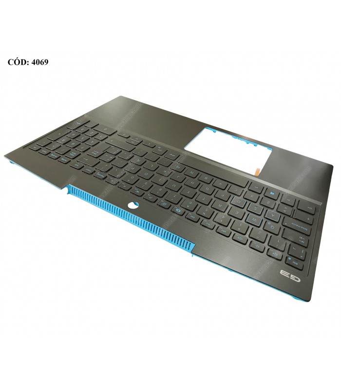 DELL ASSY W/KB W/PLMRST /GAMING G3 15 3500 3590 G5 15 5500 5505 SERIES /80W -FP- 4-Cell/ 0RWCGW BK BL-BLUE LA ORIG.