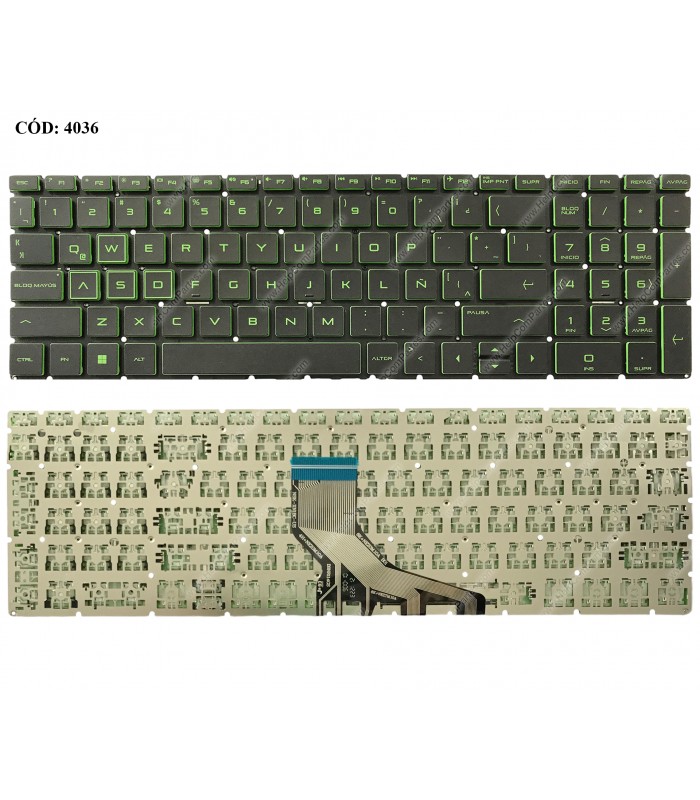 TECLADO HP PAV 15-CS 15T-CS 15Z-CW 15-CW 15-DA 15-DB 15-CX 15-DR 15-DF 15-CN 15-CR 250 G7 255 G7 15-EC 16-A BK BL-GN LA ORIG.