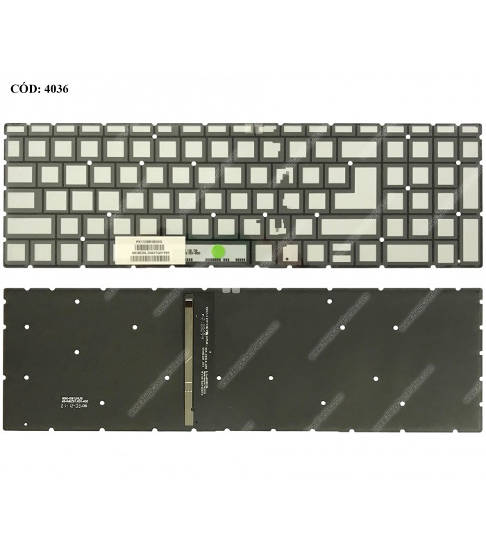 TECLADO HP PAV 15-CS 15T-CS 15Z-CW 15-CW 15-DA 15-DB 15-CX 15-DR 15-DF 15-CN 15-CR 250 G7 255 G7 15-EC 16-A BK BL-GN LA ORIG.