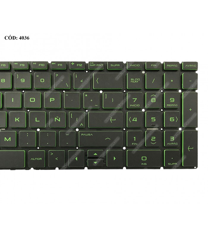 TECLADO HP PAV 15-CS 15T-CS 15Z-CW 15-CW 15-DA 15-DB 15-CX 15-DR 15-DF 15-CN 15-CR 250 G7 255 G7 15-EC 16-A BK BL-GN LA ORIG.