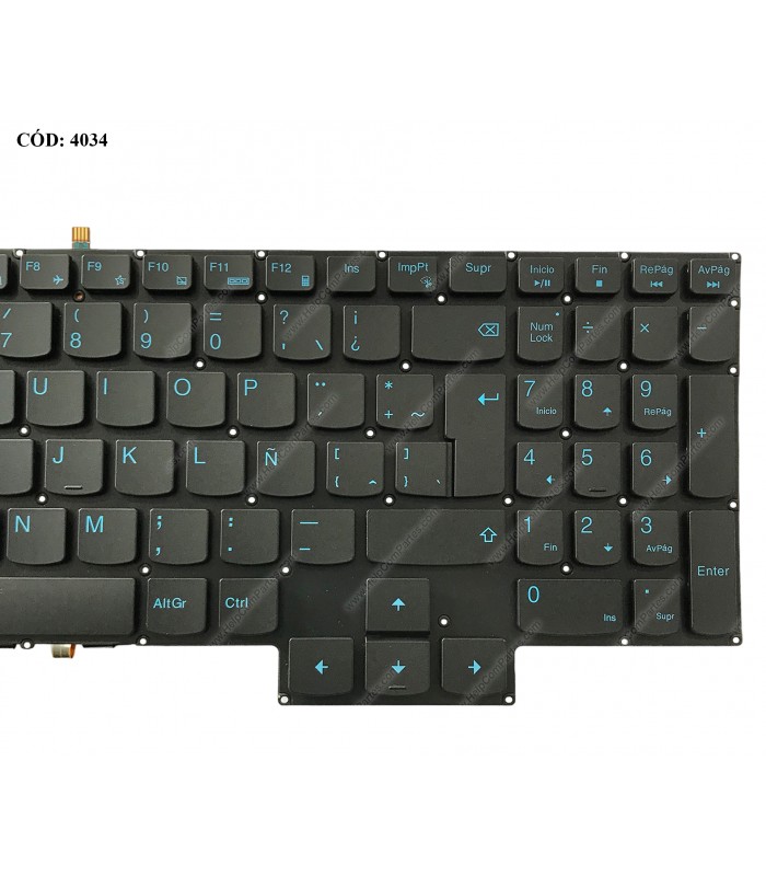 TECLADO LENOVO LEGION 5-15IMH05H 15ARH05H 15IMH05 15IMH05H R7000 Y7000 2020 IP 3-15IMH05 15ARH05 GY530 BK KB-BL BL LA ORIG.