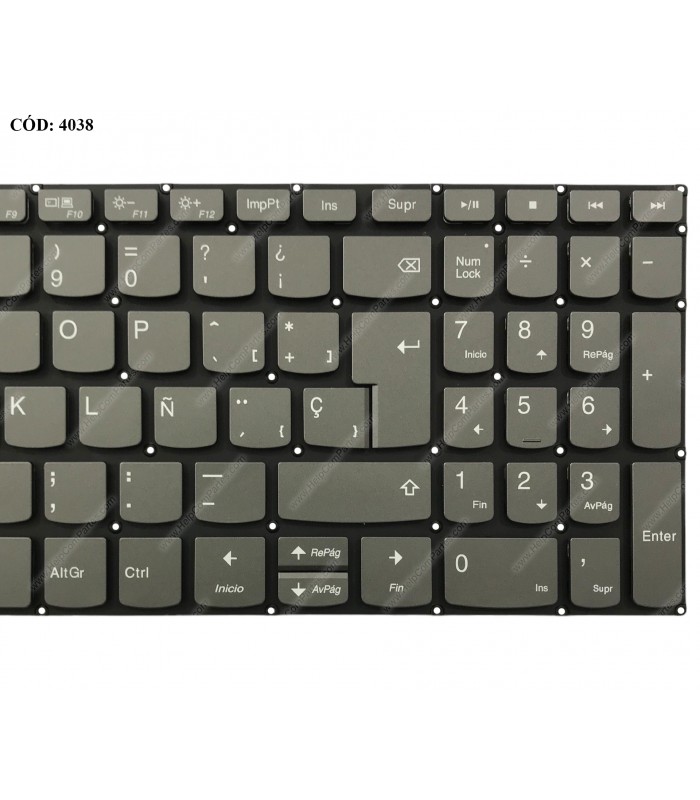 TECLADO LENOVO IP 320-15ABR 320-15IAP 320-15AST 320-15IKB 320-17IKB 320-17ISK 130-15AST L340-15 3-15ADA05 SERIES GR BL SP ORIG.