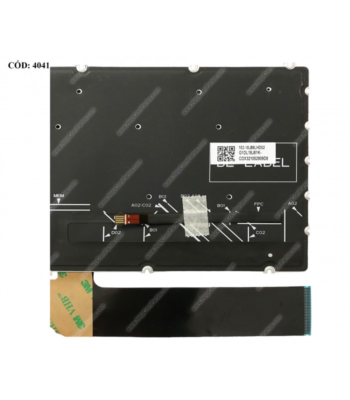 TECLADO DELL INSP. 15 7590 7591 7790 15-7591 5505 5584 5590 5591 5593 5594 5598 3501 3502 3505 5501 5502 5505 SR BL LA ORIG