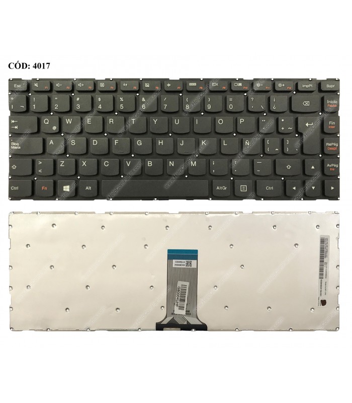 TECLADO LENOVO IP 500-14IBD 500-14IHW 500-14ACL 500S-14ISK 100S-14IBR S41-70 U31-35 S41-75 U41-75 300S-14ISK BK LA ORIG.