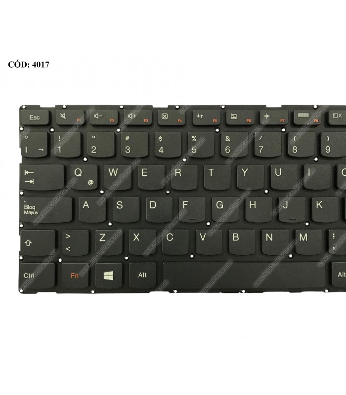 TECLADO LENOVO IP 500-14IBD 500-14IHW 500-14ACL 500S-14ISK 100S-14IBR S41-70 U31-35 S41-75 U41-75 300S-14ISK BK LA ORIG.