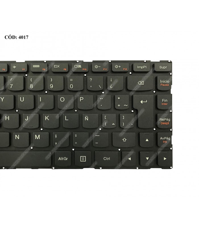 TECLADO LENOVO IP 500-14IBD 500-14IHW 500-14ACL 500S-14ISK 100S-14IBR S41-70 U31-35 S41-75 U41-75 300S-14ISK BK LA ORIG.