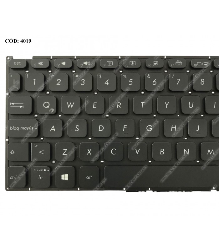 TECLADO ASUS Vivobook X509 X509FA X509FB X509FJ X509FL X509U X509MA X509UB X509UA X509DA SERIES BK PWR-KEY BL LA ORIG.