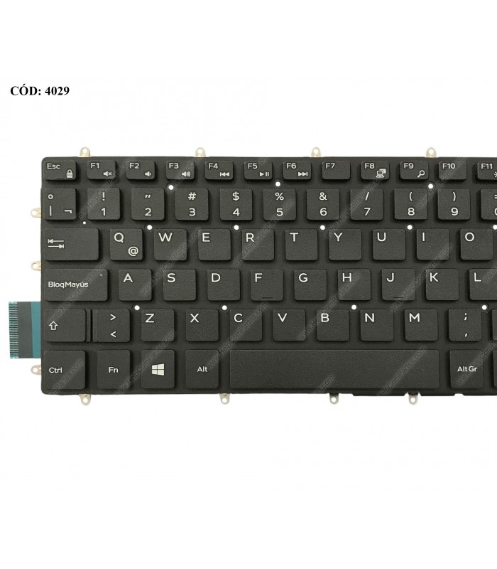 TECLADO DELL INSP. 15 3580 3581 3582 3583 3584 5565 5567 /3579 3590 3595 G3 /5587 G5 /7588 7590 G7 SERIES BK LA ORIG