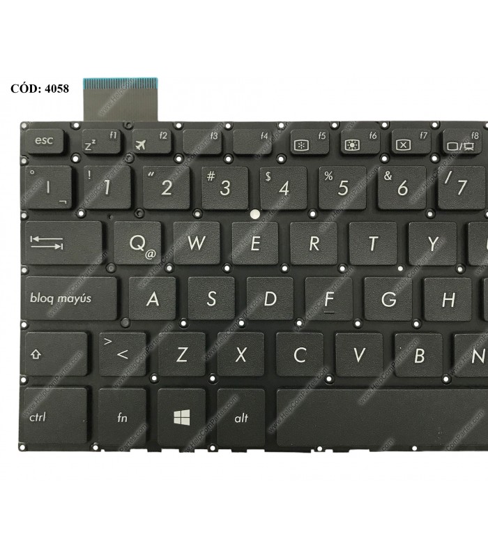 TECLADO ASUS Vivobook 14 X407 X407M X407MA X407UBR X407UA X407U X407UB X407UF A407 SERIES BK PWR-KEY LA ORIG.