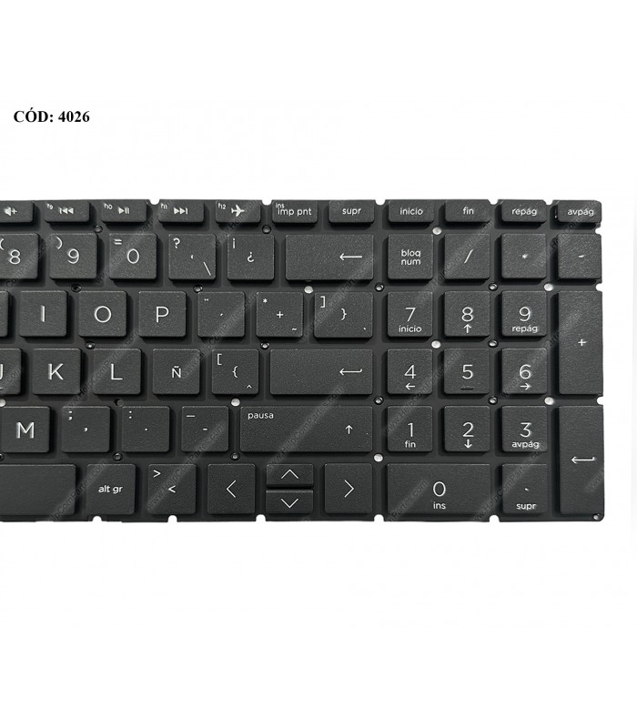 TECLADO HP PAV 15-CS 15T-CS 15Z-CW 15-CW 15-DA 15-DB 15-CX 15-DR 15-DF 15-CN 15-CR 15-DW 250 G7 255 G7 SERIES BK NO-BL LA ORIG