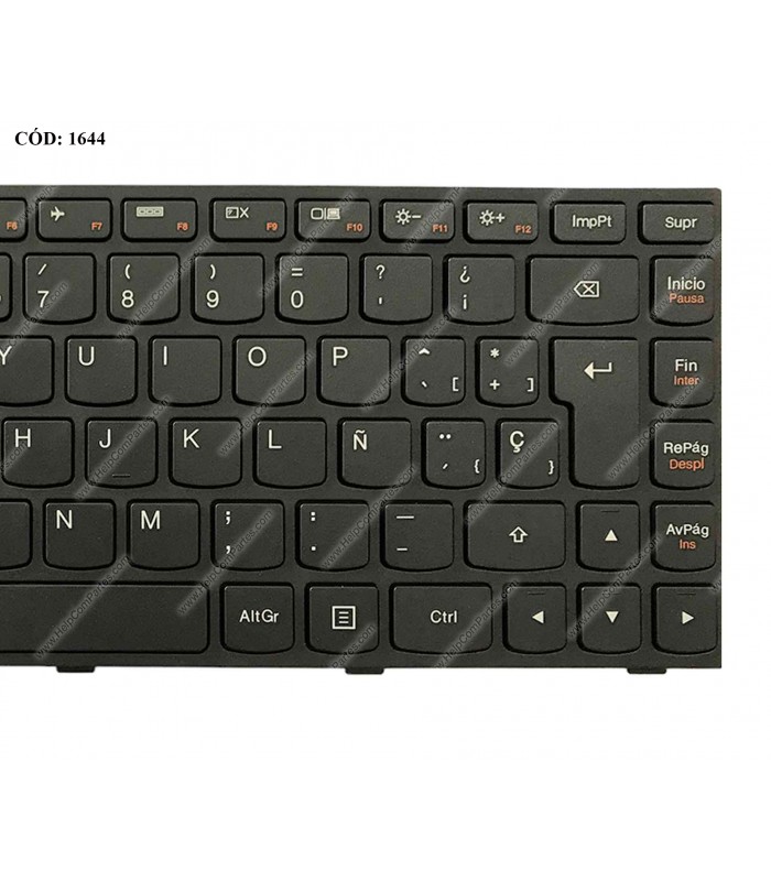 TECLADO LENOVO G40 G40-30 G40-80 G40-45 Z40 B40-70 G40-70 B40-70AT B40-35 300-14IBR 300-14ISK 305-14IBD FLEX 2 14 BK SP OEM.