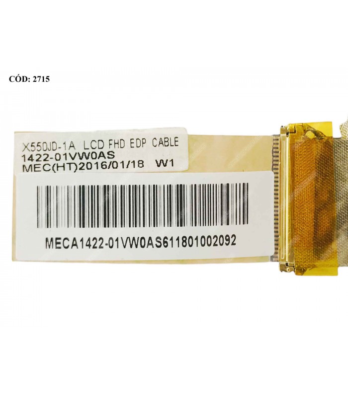 FLEX LCD ASUS FX50 FX50J FX50JD FX50JK FX50JX X550JD X550JD-1A FHD EDP SERIES 30PIN 1422-01VW0AS ORIG.