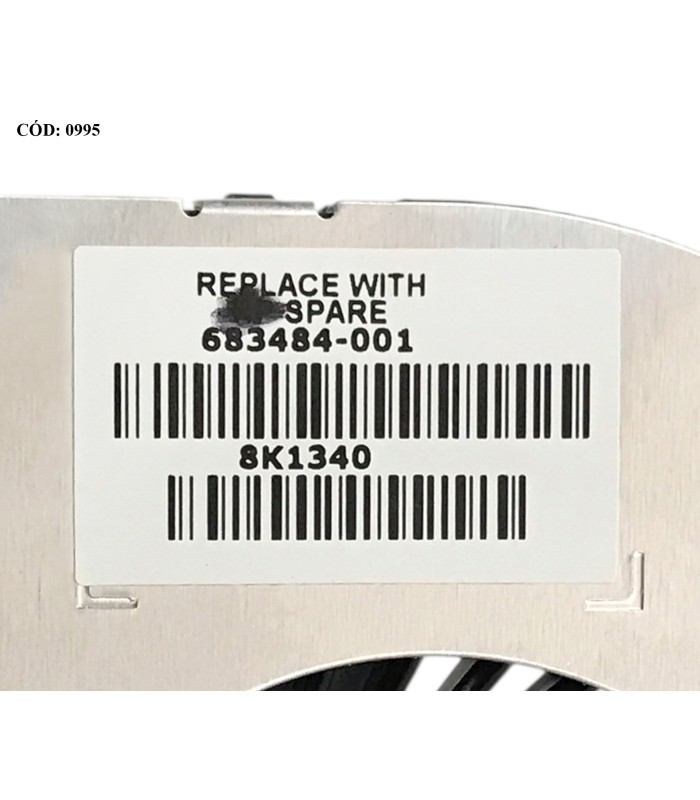 VENTI. HP PROBOOK 4540S 4545S 4740S 4745S SERIES DFS551205ML0T- 683484-001 23.10616.12 4PIN  ORIG.