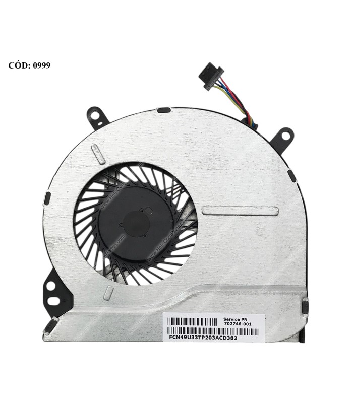 VENTI. HP PAV SLEEKBOOK 14-B 14T-B 14Z-B 14-C 15-B 15T-B 15Z-B SERIES DFS531105MC0T-FBGF 697914-001 4PIN ORIG.