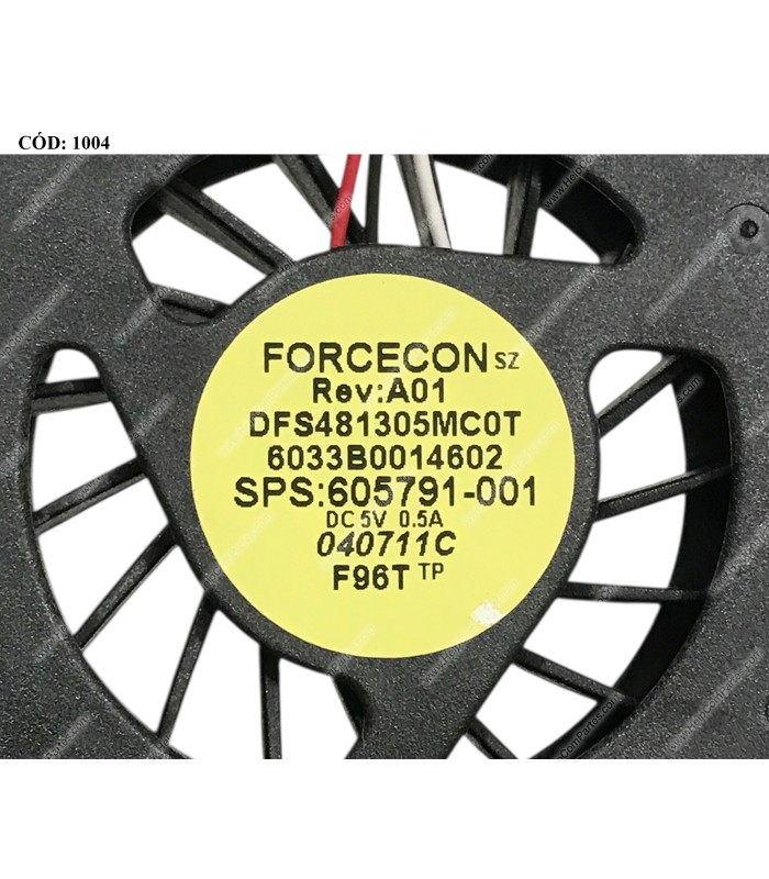 VENTI. HP COMPAQ 320 321 325 326 420 425 620 621 625 SERIES DFS481305MC0T 605791-001 3PIN ORIG.