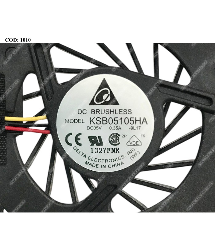 VENTI. HP ENVY 14-1000 14-1100 14-1200 14-2000 14T-1000 14T1000 14T1100 14T-2000 SERIES R/L 608837-001 3PIN ORIG.