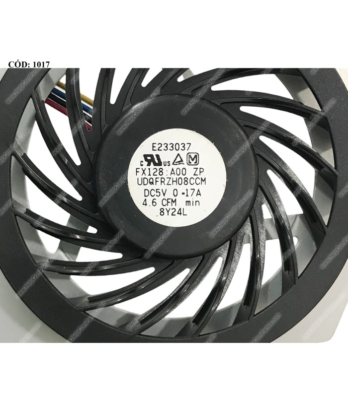 VENTI. ASUS F80 F80Cr F80L X82 X82C F81 F83  F83T X88 4PIN ORIG.