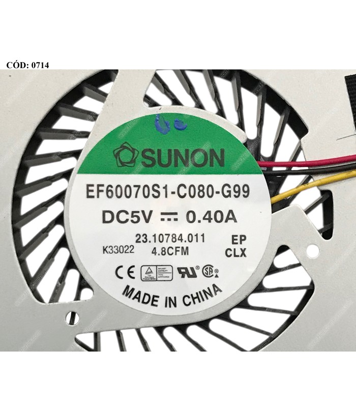 DISIPADOR DELL INSP. 14R 5421 3421 3437 3442 3518 3541 3542 SERIES + FAN 0W29R5 3PIN ORIG.