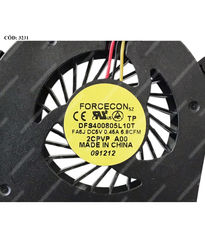VENTI. DELL LATITUDE E5420 E5420m E6220 E6320 E6420 SERIES 02CPVP 4PIN ORIG.