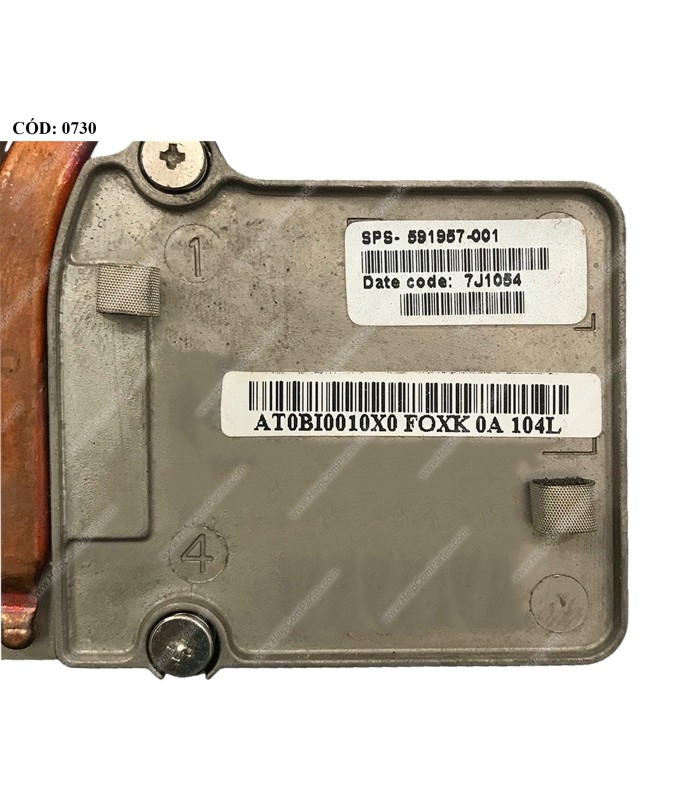 DISIPADOR DV4-2000 DV4-2100 DV4I-2000 SERIES CQ41 INTEL 591957-001 ORIG. (DS)