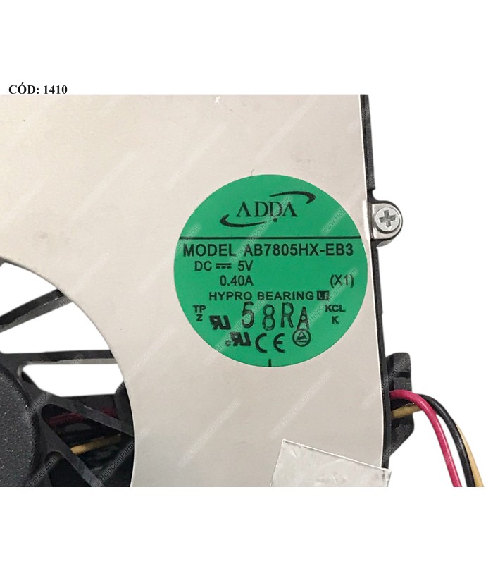 VENTI. ACER 5520 5720 7720 7520 IDEAPAD Y430 G430 K41 K42 Y530 E42 SERIES 23.AHE02.001 3PIN ORIG.