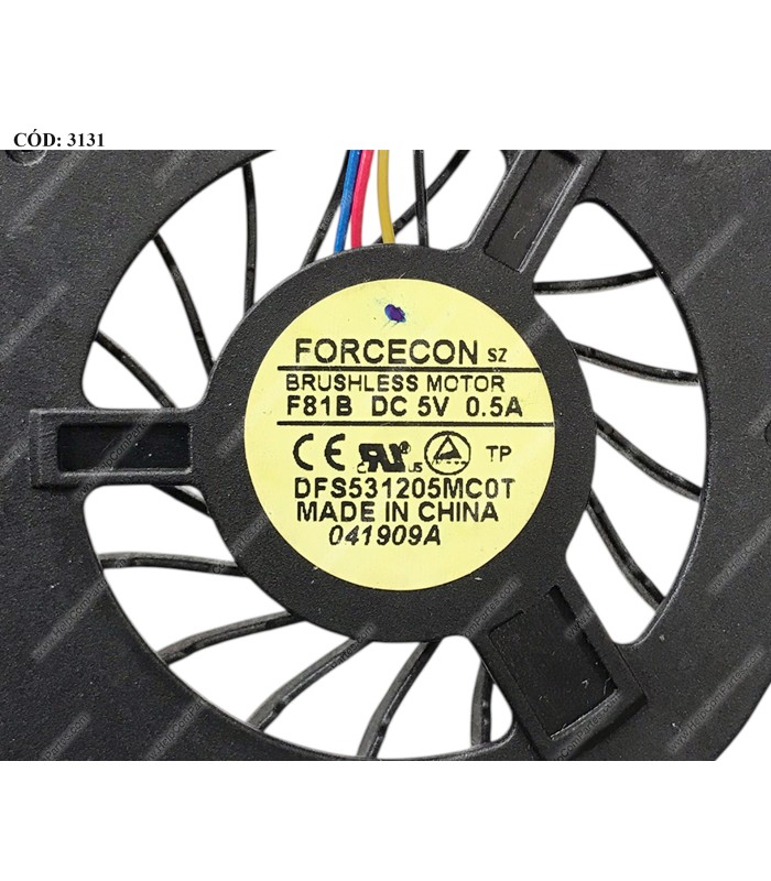 VENTI. DELL INSPIRON 17 1750 SERIES 0K536T 4PIN ORIG.