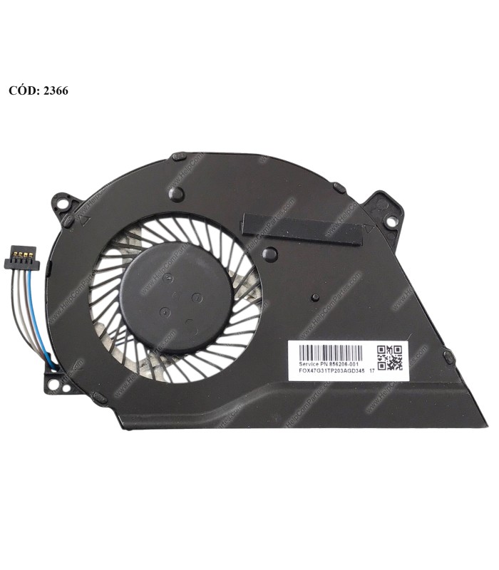 VENTI. HP PAV 14-AM 15-AY 15-BA 14-AL 14-AV SERIES 4PIN NFB91A05H 856206-001 ORIG.