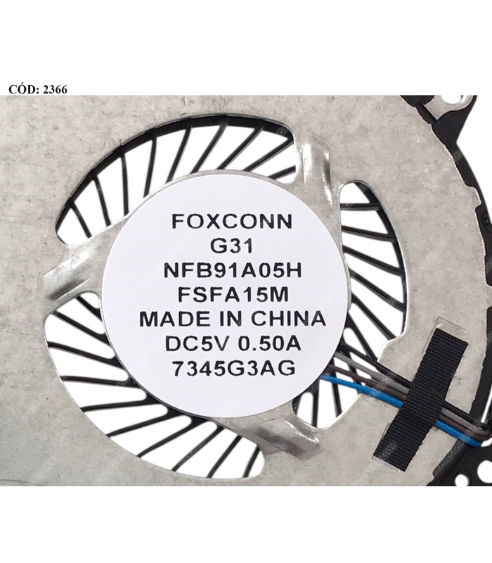 VENTI. HP PAV 14-AM 15-AY 15-BA 14-AL 14-AV SERIES 4PIN NFB91A05H 856206-001 ORIG.