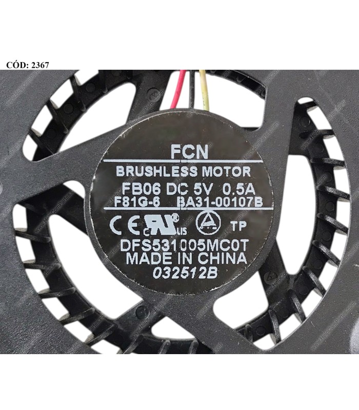 VENTI. SAMSUNG NP300E4A NP200A4B NP300V5A NP300E5A NP305E7A NP305E5A SERIES BA31-00107B 3PIN ORIG.
