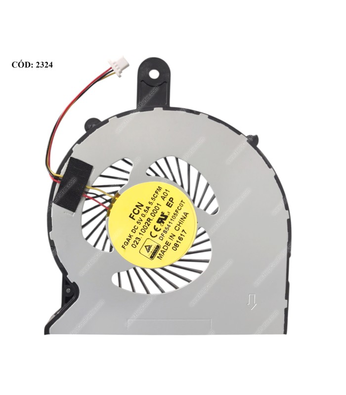 VENTI. DELL INSPIRON 14-3458 3459 3558 14R 5455 15-3552 3558 5558 5458 17 5758 SERIES 0CW12K 3PIN ORIG.