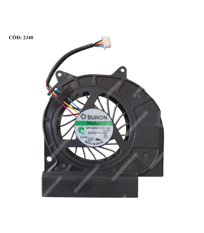 VENTI. DELL LATITUDE E6420 E6400 E6410 E6500PARA GRAFICOS INTEGRADOS SERIES UMA 4PIN ORIG.