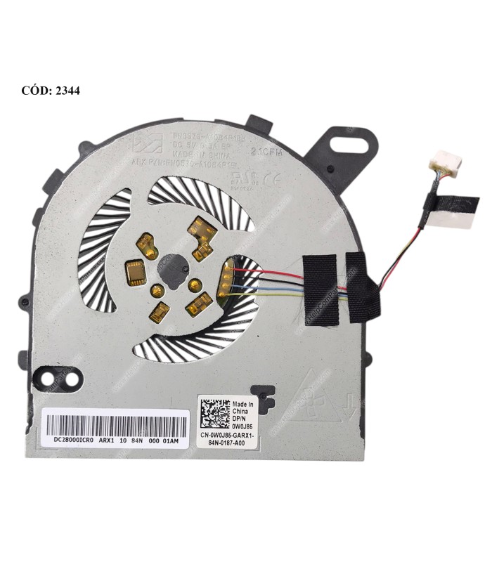 VENTI. DELL INSPIRON 15 7560 VOSTRO 5468 5568 SERIES 0W0J85 4PIN ORIG.