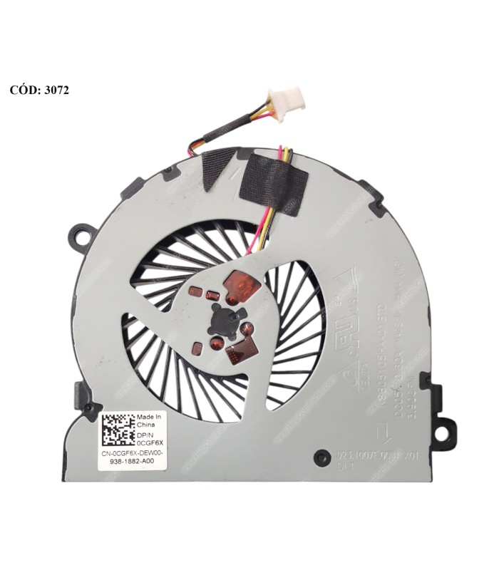 VENTI. DELL INSPIRON 15-3565 3567 3568 14-5447 5557 5548 VOSTRO 14-3468 15-3568 3578 SERIES 0CGF6X 3PIN ORIG. (DS)