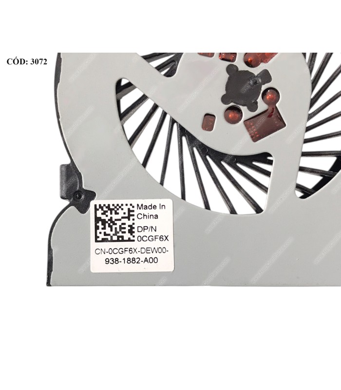 VENTI. DELL INSPIRON 15-3565 3567 3568 14-5447 5557 5548 VOSTRO 14-3468 15-3568 3578 SERIES 0CGF6X 3PIN ORIG. (DS)