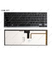 TECLADO TOSHIBA Z830 Z930 U900 GRAY MARCO WIN8+BACKLIT BK US