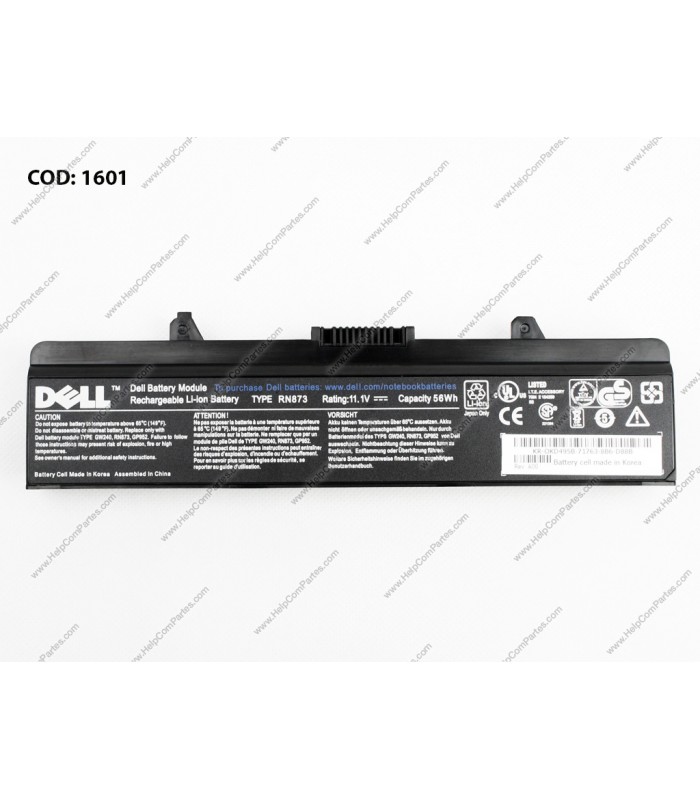 BATERIA DELL 11.1V---56WH 6C RN873/INSPIRON 1525 1526 1545 SERIES X409G OEM