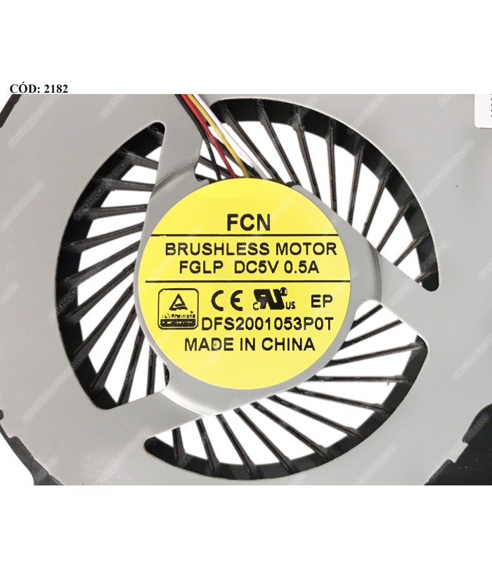 VENTI. DELL INSPIRON 15 7000 15-5576 5577 7000 7557 7559 SERIES R/L 04X5CY 0RJX6N 4PIN ORIG.