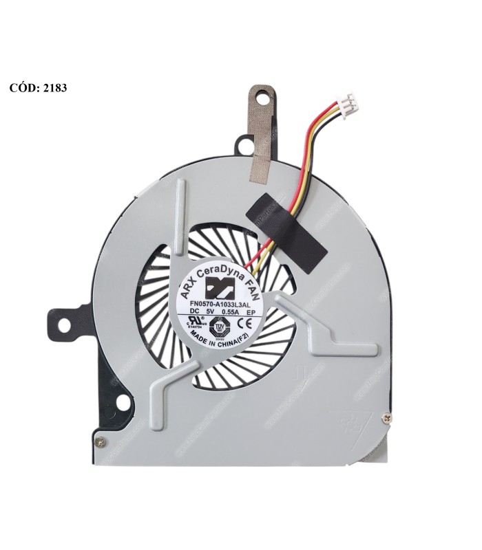VENTI. TOSHIBA SATELLITE C50 C50-B C55-B C55D-B C55DT-B C55T-B C50G-B SERIES K000889090 3PIN ORIG.