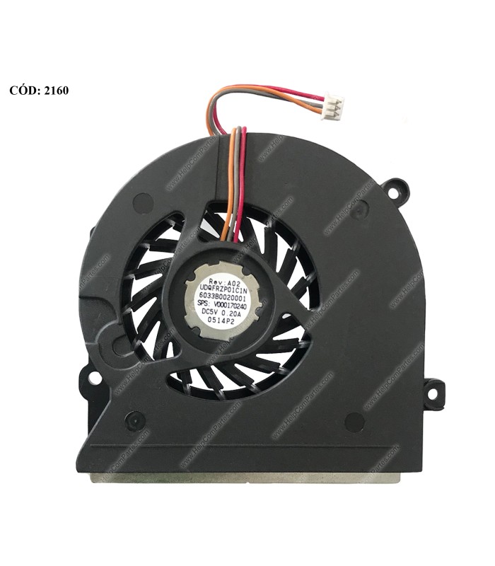 VENTI. TOSHIBA SATELLITE  L500D L505 L505D L511 L526 L536 L582 UDQFRZP01C1N (FOR INTEL) SERIES V000170240 3PIN ORIG.