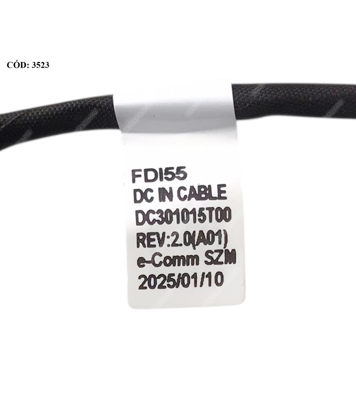 DC JACK POWER DELL INSP 15 3500 3501 3502 3405 3505 5593 5594 VOSTRO 3500 3501 SERIES 04VP7C (+CABLE) ORIG.