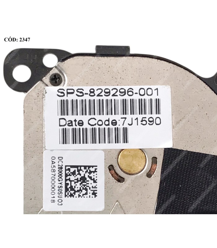 VENTI. HP ENVY 13-D 13-D000 13-D100 13T-D 15-AY SERIES (LADO IZQUIERDO) 829296-001 4PIN ORIG.