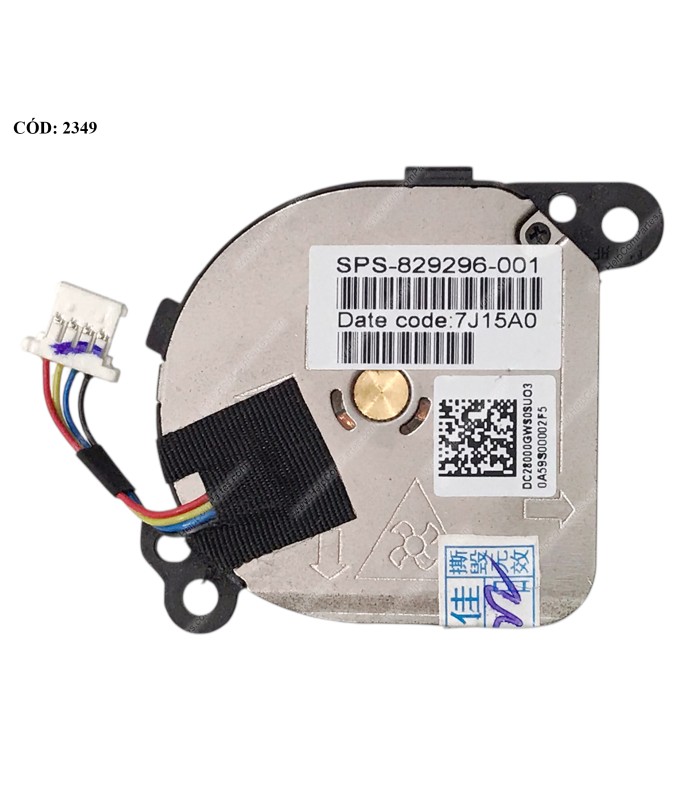 VENTI. HP ENVY 13-D 13-D000 13-D100 13T-D 15-AY SERIES (LADO DERECHO) 829296-001 4PIN ORIG.